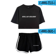 Load image into Gallery viewer, Women Two Piece Set Shorts And T-shirt Clothes