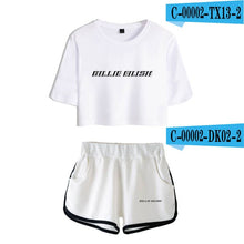 Load image into Gallery viewer, Women Two Piece Set Shorts And T-shirt Clothes