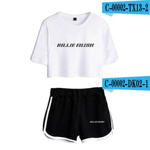 Load image into Gallery viewer, Women Two Piece Set Shorts And T-shirt Clothes