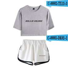 Load image into Gallery viewer, Women Two Piece Set Shorts And T-shirt Clothes