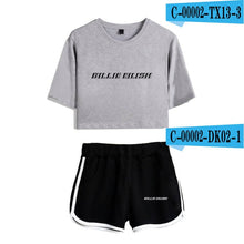 Load image into Gallery viewer, Women Two Piece Set Shorts And T-shirt Clothes