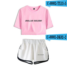 Load image into Gallery viewer, Women Two Piece Set Shorts And T-shirt Clothes