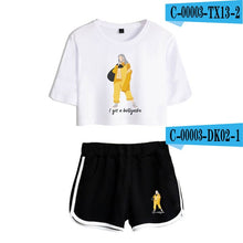 Load image into Gallery viewer, Women Two Piece Set Shorts And T-shirt Clothes