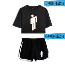 Load image into Gallery viewer, Women Two Piece Set Shorts And T-shirt Clothes