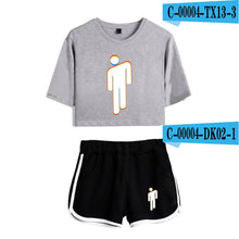 Load image into Gallery viewer, Women Two Piece Set Shorts And T-shirt Clothes