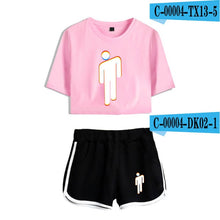 Load image into Gallery viewer, Women Two Piece Set Shorts And T-shirt Clothes