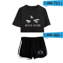 Load image into Gallery viewer, Women Two Piece Set Shorts And T-shirt Clothes