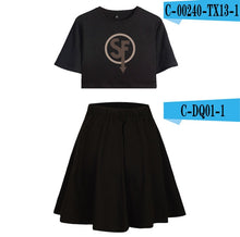 Load image into Gallery viewer, Sally Face Summer Women Two Sets Short Skirt And T-shirts Clothes