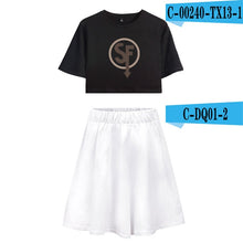 Load image into Gallery viewer, Sally Face Summer Women Two Sets Short Skirt And T-shirts Clothes