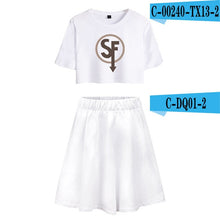 Load image into Gallery viewer, Sally Face Summer Women Two Sets Short Skirt And T-shirts Clothes