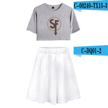 Load image into Gallery viewer, Sally Face Summer Women Two Sets Short Skirt And T-shirts Clothes