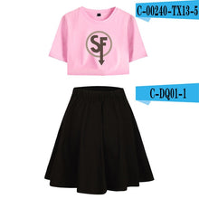 Load image into Gallery viewer, Sally Face Summer Women Two Sets Short Skirt And T-shirts Clothes