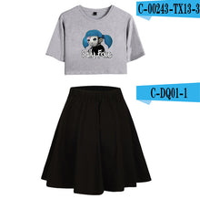 Load image into Gallery viewer, Sally Face Summer Women Two Sets Short Skirt And T-shirts Clothes