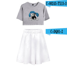 Load image into Gallery viewer, Sally Face Summer Women Two Sets Short Skirt And T-shirts Clothes