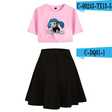 Load image into Gallery viewer, Sally Face Summer Women Two Sets Short Skirt And T-shirts Clothes