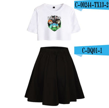Load image into Gallery viewer, Sally Face Summer Women Two Sets Short Skirt And T-shirts Clothes