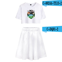 Load image into Gallery viewer, Sally Face Summer Women Two Sets Short Skirt And T-shirts Clothes