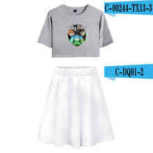 Load image into Gallery viewer, Sally Face Summer Women Two Sets Short Skirt And T-shirts Clothes