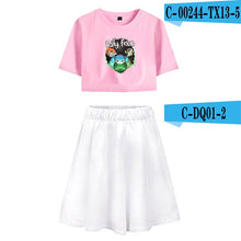 Load image into Gallery viewer, Sally Face Summer Women Two Sets Short Skirt And T-shirts Clothes
