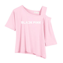 Load image into Gallery viewer, T-shirts Off-should pop Women Girl T-shirt