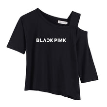 Load image into Gallery viewer, T-shirts Off-should pop Women Girl T-shirt