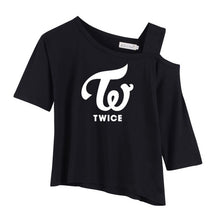 Load image into Gallery viewer, T-shirts Off-should pop Women Girl T-shirt