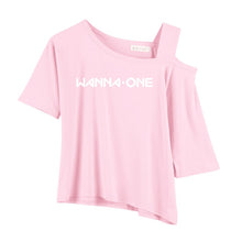Load image into Gallery viewer, T-shirts Off-should pop Women Girl T-shirt